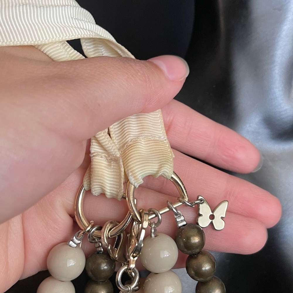 Max Mara Statement Three Strand Beaded Necklace - image 5